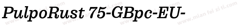 PulpoRust 75-GBpc-EU字体转换